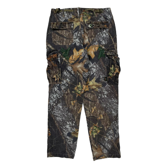 Mossy Oak Camo Cargo Trousers - 30W 27L Camo Cotton