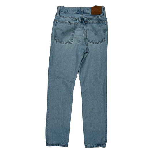 Levis 501 Jeans - 25W UK 6 Light Wash Cotton