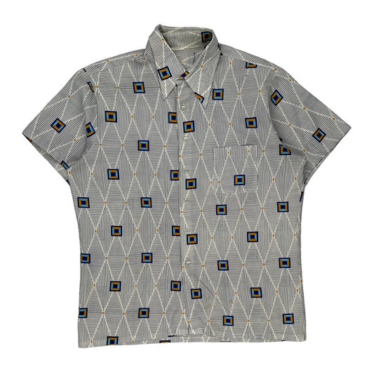 Unbranded Short Sleeve Shirt - Medium Blue Cotton