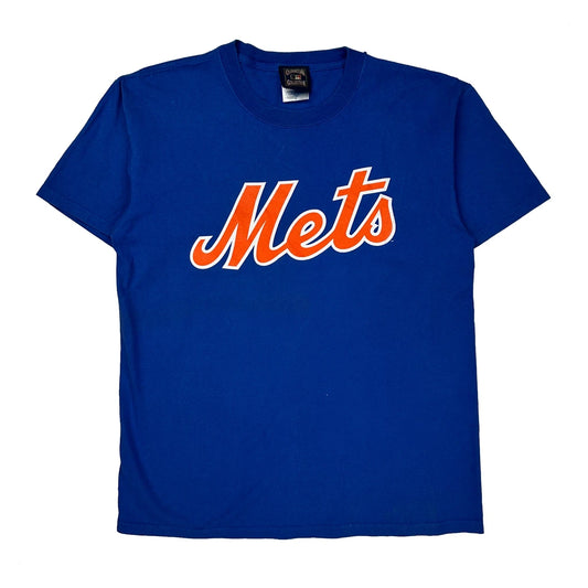 Mets Cooperstown Collection Mlb T-Shirt - Large Blue Cotton