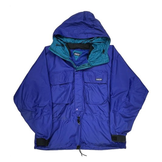 90S Patagonia Waterproof Jacket - 2XL Blue Nylon