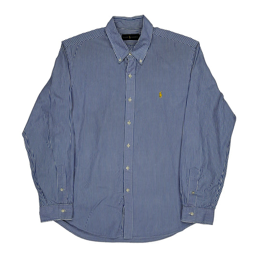 Ralph Lauren Striped Shirt - XL Blue Cotton