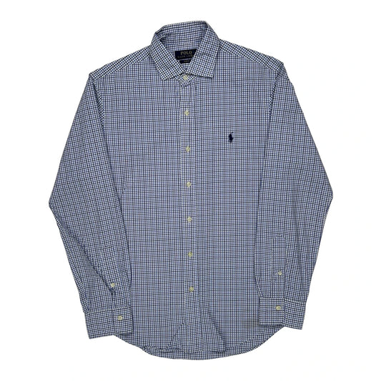 Polo By Ralph Lauren Slim Fit Shirt - Medium Blue Cotton