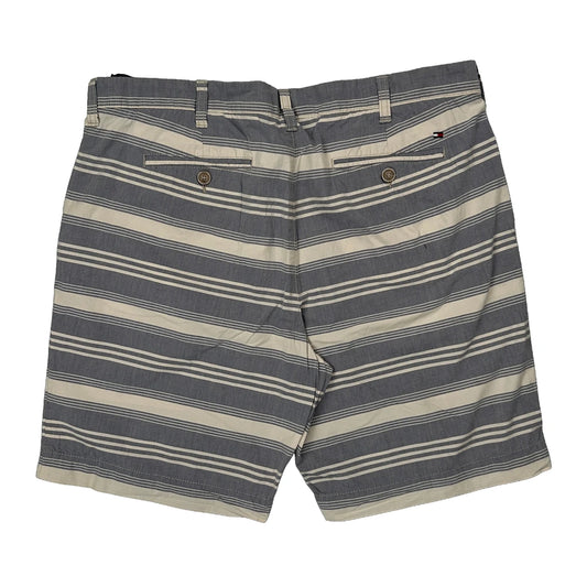 Vintage Tommy Hilfiger Striped Chino Shorts - 38W 10L Grey Cotton