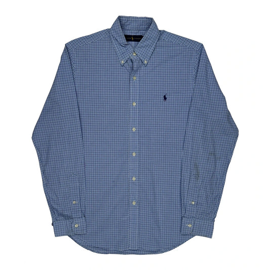 Ralph Lauren Checked Shirt - Medium Blue Cotton