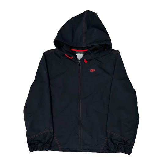 Reebok Windbreaker - XL Black Polyester