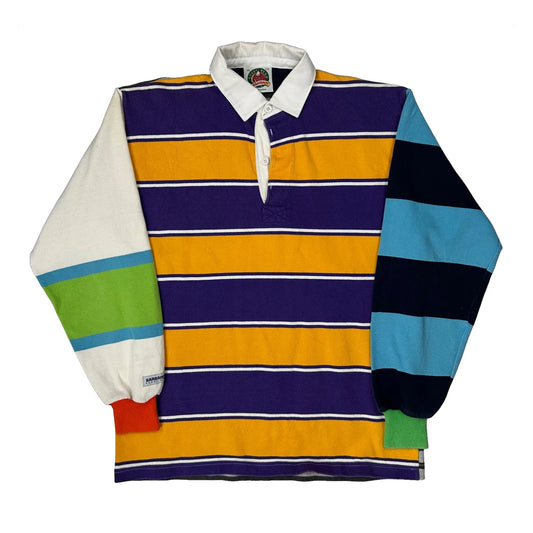 Barbarian Striped Rugby Shirt - XL Multicoloured Cotton