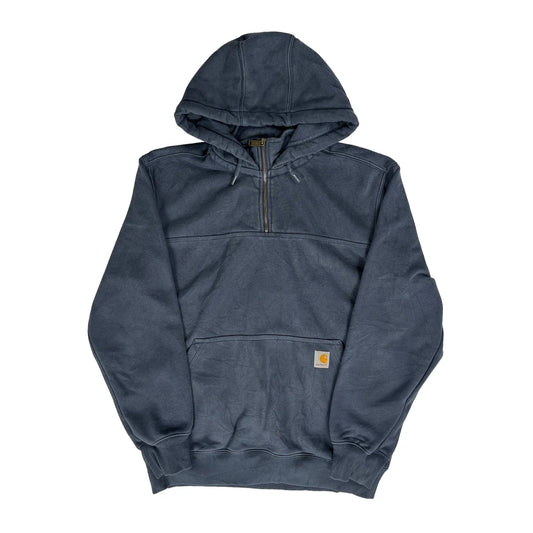 Rain Defender Carhartt Hoodie - Medium Blue Cotton
