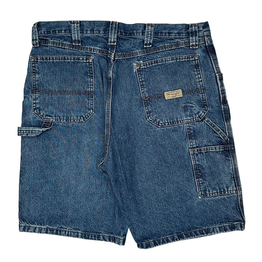 Wrangler Carpenter Shorts - 36W 11L Blue Denim
