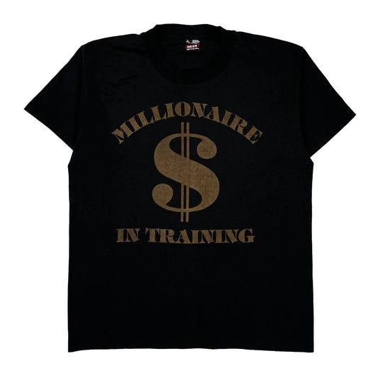 Motivational Fruit Of The Loom Single Stitch T-Shirt - Large Black Cotton Blend