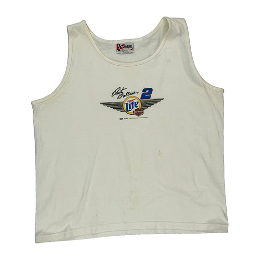 Miller Lite Racing, Rusty Wallace Chase Authentics Nascar Vest - XL White Cotton