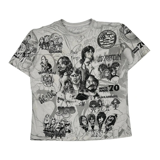 Rock Bands Marrockus Band T-Shirt - XL Grey Cotton