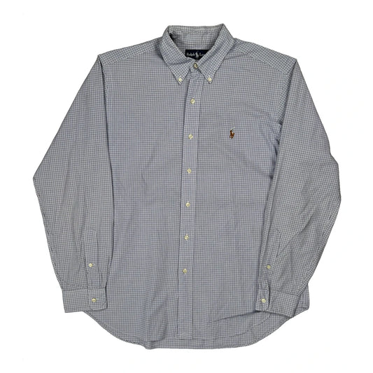 Ralph Lauren Checked Shirt - Large Blue Cotton