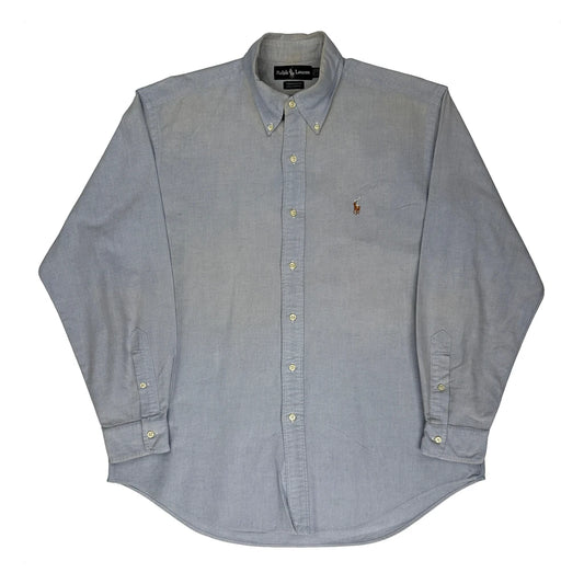 Yarmouth Ralph Lauren Collared Shirt - Large Blue Cotton