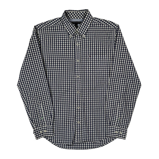 Tommy Hilfiger Checked Shirt - Medium Blue Cotton