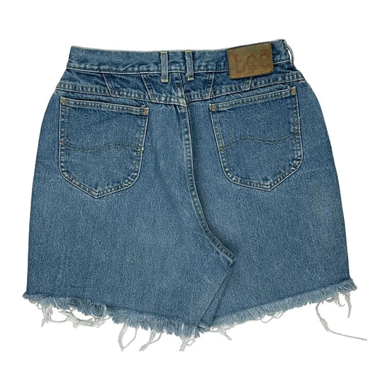 Vintage Lee Denim Shorts - 30W UK 12 Blue Denim