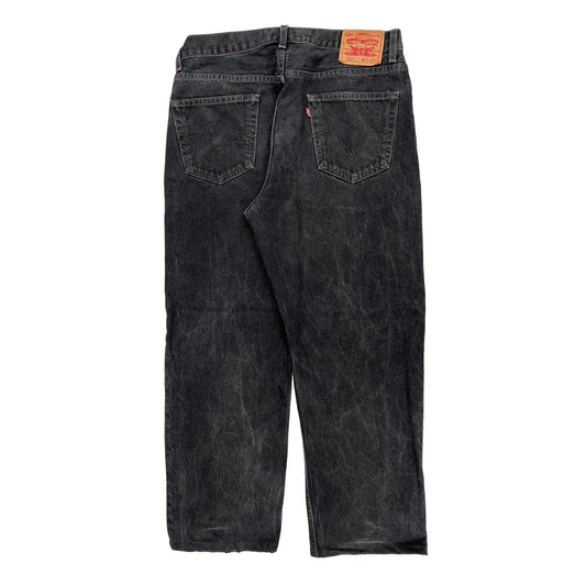 Levis 550 Jeans - 32W 34L Black Cotton