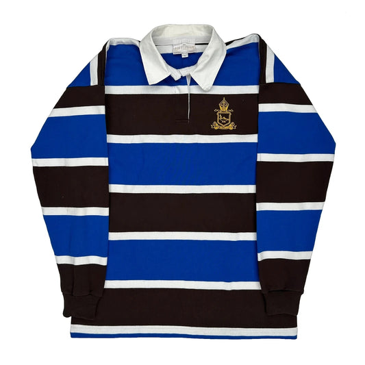 Bob Stewart Rugby Shirt - Large Blue Cotton