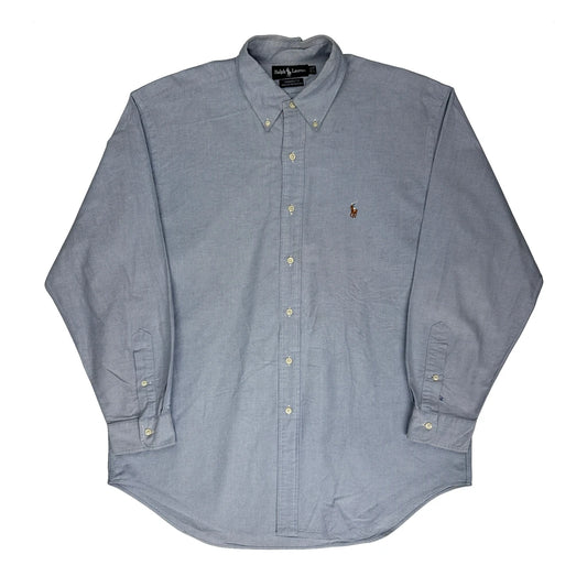 Yarmouth Ralph Lauren Shirt - Large Blue Cotton