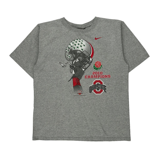 Ohio State Nike Graphic T-Shirt - Large Grey Cotton