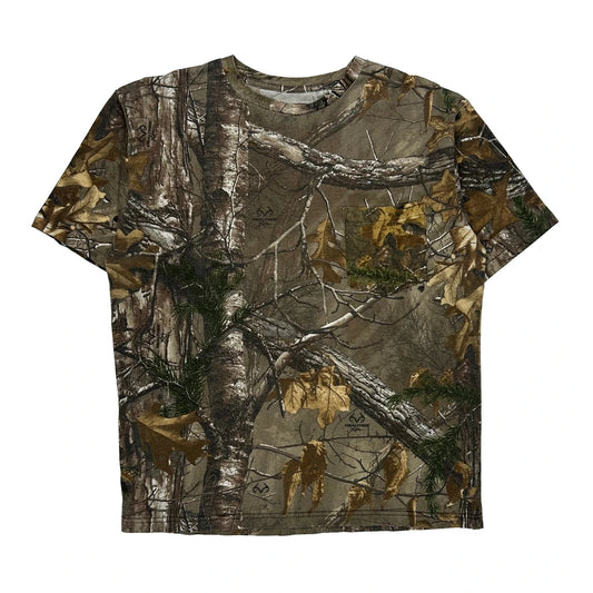 Vintage Ranger T-Shirt - Large Camo Cotton Blend
