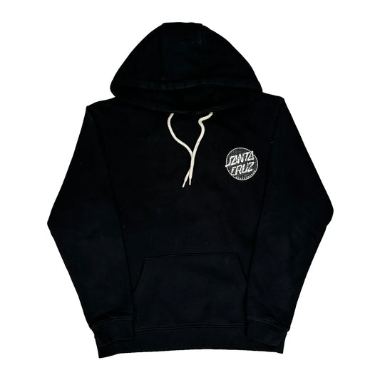 Santa Cruz Graphic Hoodie - Small Black Cotton Blend