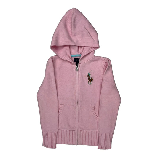 Age 6 Ralph Lauren Hoodie - Small Pink Cotton