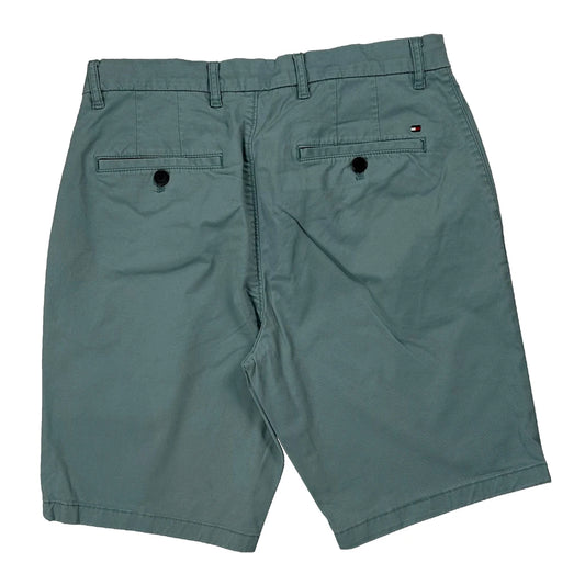 Tommy Hilfiger Chino Shorts - 29W 9L Green Cotton