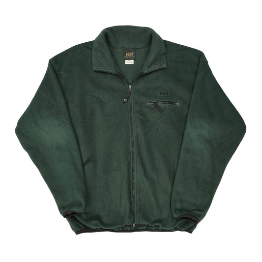 Made In USA Helly Hansen Fleece Jacket - XL Green Polyester