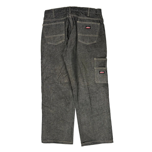 Dickies Baggy Carpenter Trousers - 35W 31L Grey Cotton
