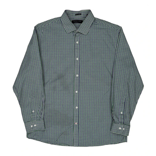 Tommy Hilfiger Slim Fit Shirt - Large Green Cotton