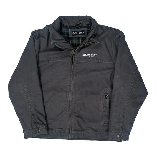 Vintage Workwear Dri Duck Jacket - XL Grey Cotton