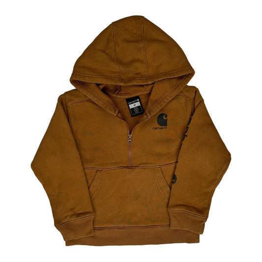 Age 4 Carhartt Hoodie - Small Brown Cotton Blend
