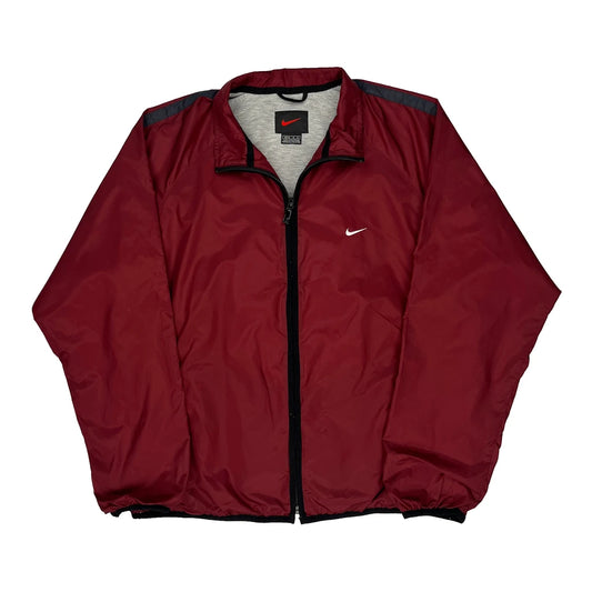 Nike Windbreaker - Medium Red Polyester
