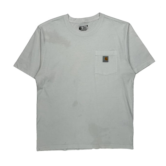 Carhartt T-Shirt - Medium White Cotton