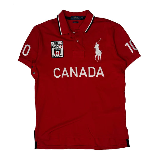 Canada Polo By Ralph Lauren Polo Shirt - Large Red Cotton