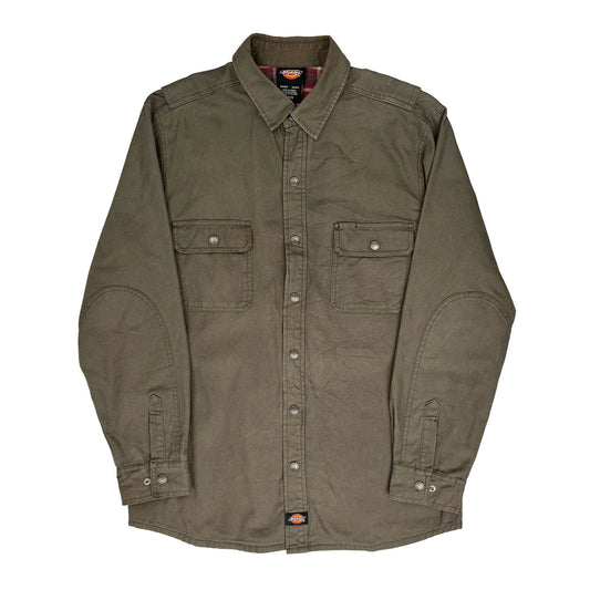 Dickies Overshirt - Large Khaki Cotton