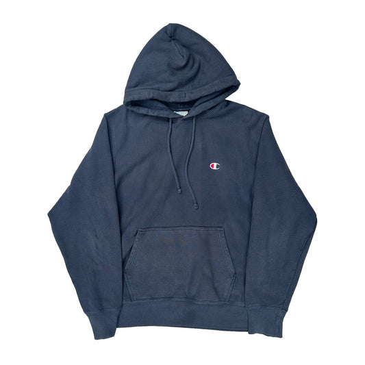 Reverse Weave Champion Hoodie - Medium Blue Cotton