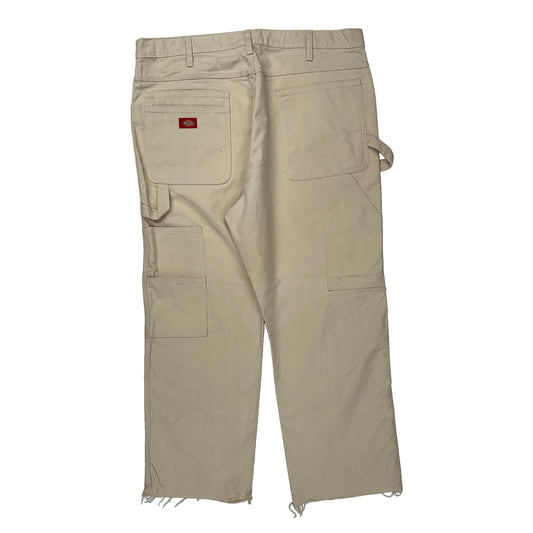 Dickies Carpenter Trousers - 38W 30L Beige Cotton