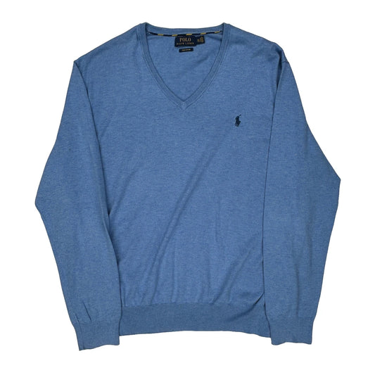 Polo By Ralph Lauren Jumper - 2XL Blue Cotton