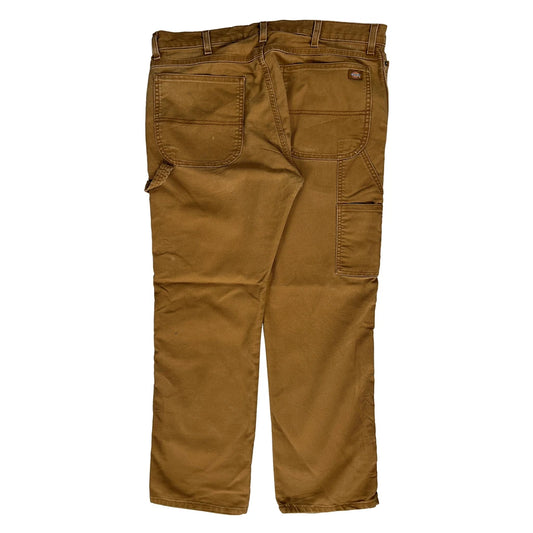 Dickies Carpenter Trousers - 36W 30L Brown Cotton