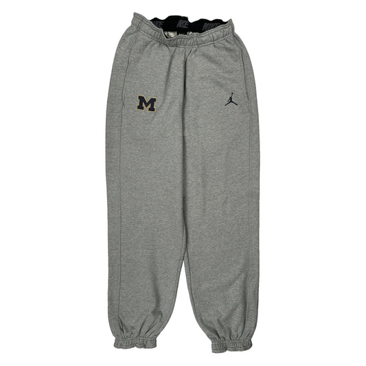 Vintage University Of Michigan Nike College Joggers - Small Grey Cotton