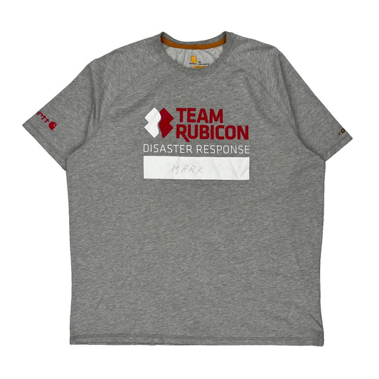Disaster Response Carhartt Graphic T-Shirt - XL Grey Cotton