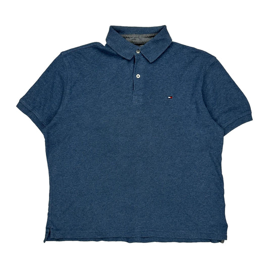 Tommy Hilfiger Polo Shirt - Small Blue Cotton