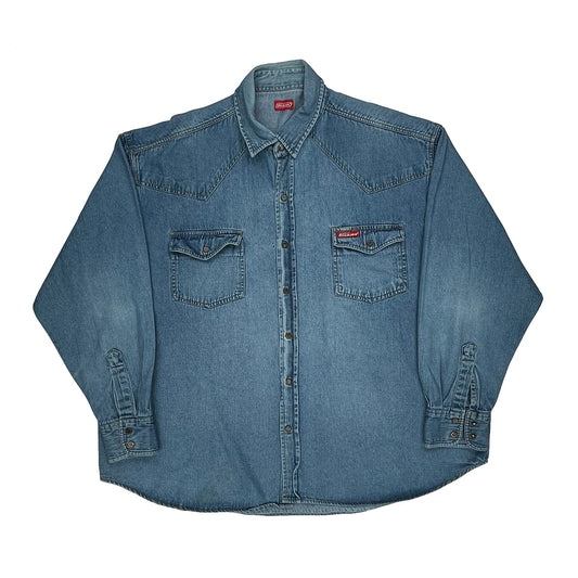 Dickies Denim Shirt - 2XL Blue Denim
