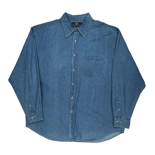 Lee Denim Shirt - XL Blue Cotton
