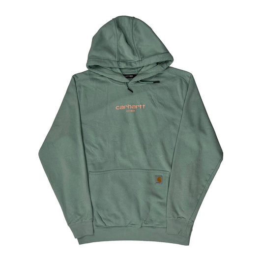 Vintage Carhartt Hoodie - Medium Green Cotton Blend