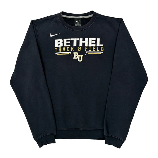 Track & Field Nike College Sweatshirt - Small Black Cotton
