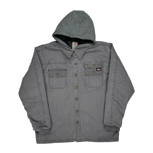Dickies Shirt Jacket - XL Grey Cotton Blend