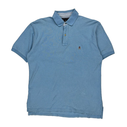 Tommy Hilfiger Polo Shirt - Large Blue Cotton
